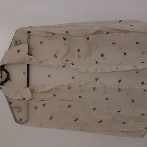 GARAGE White starred blouse